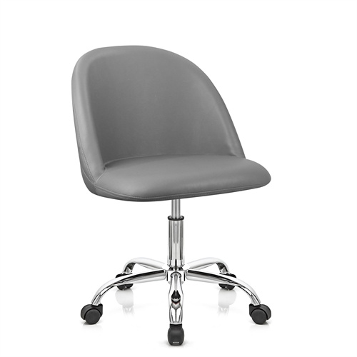 DK GREY pu leather backrest swivel adjustable office chair