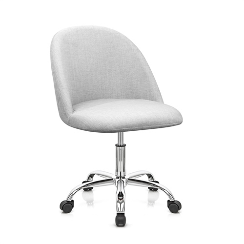 GREY pu leather backrest swivel adjustable office chair