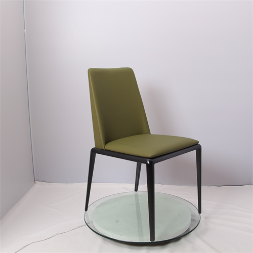 tea green modern dining chair with drawing base